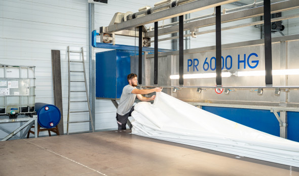 lavage baches toiles chapiteaux événements Lyon Mâcon